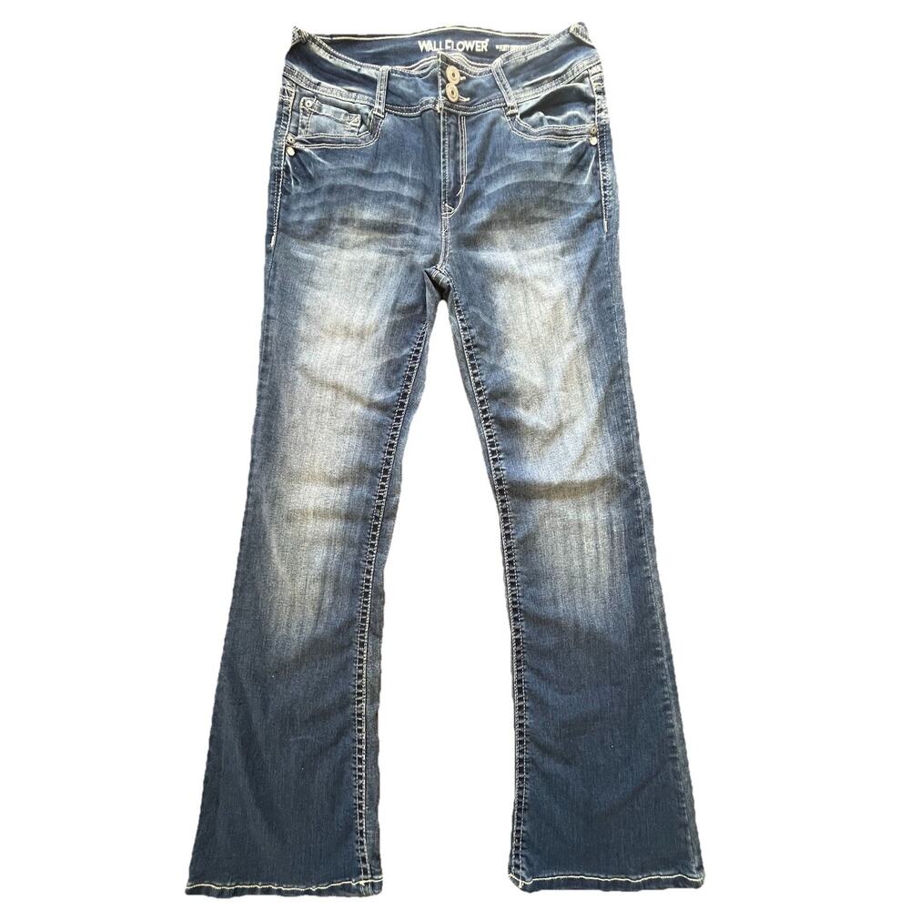 Wallflower Bootcut Jeans Juniors Denim Flirty Curvy High Rise Flare Western Y2K